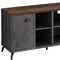 Homeroots 47in Brown And Gray Distressed Reclaimed Wood Enclosed and Open Storage TV Stand 490371 - alternate 5