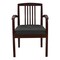 Office Star Kenwood Collection Wood Back Guest Chair, Black/Mahogany KEN77MAH-3 - alternate 5