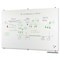 Mooreco Dry Erase Board, Glass, 48 in, 72 in, No Frame Frame, White, Gloss 83845 - alternate 1