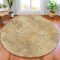 Homeroots 8' Tan And Beige Round Abstract Washable Indoor Outdoor Area Rug 630893 - alternate 6