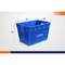 4Dock Stackable Plastic Storage Totes, 18 in x 13 in x 12 in, Blue, Plastic SAT002 - alternate 3
