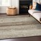 Homeroots 9' X 12' Brown And Beige Striped Washable Indoor Outdoor Area Rug 589666 - alternate 8