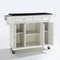 Crosley Full Size Granite Top Kitchen Cart KF30004EWH - alternate 8