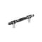 Amerock Carrione 3-3/4 inch 96mm Center-to-Center Marble Black/Polished Chrome Cabinet Pull BP36648MBK26 - alternate 1