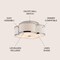 Jonathan Y Quatrefoil 18" Scalloped Shade Metal Classic Glam LED Flush Mount, Chrome JYL9508A - alternate 8