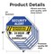 Signmission Security Alert Trespasser Will Be P, 6 inch X 6 inch, Vinyl Decal, 5PK OC-D-5PACK-6-186 - alternate 4