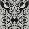 Homeroots 3' X 5' Black And Ivory Damask Washable Indoor Outdoor Area Rug 614407 - alternate 9