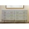 Homeroots 72" Ivory Solid Wood Six Drawer Double Dresser 489219 - alternate 5