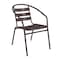 Flash Furniture Lila Bronze Metal Restaurant Stack Chair with Metal Slats TLH-017C-BZ-GG - alternate 1