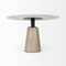 Homeroots 48" White And Natural Rounded Marble Pedestal Base Dining Table 397607 - alternate 7