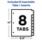 Avery reg Office Essentials Insertable Dividers, No Color AVE11468 - alternate 2