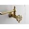 Kingston Brass Wall Mount Pot Filler Faucet, Brushed Brass KS2107RX - alternate 5