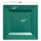 Smarty Had A Party 6.5" Hunter Green Square Plastic Cake Plates (120 Plates), 120PK 9916-CASE - alternate 9