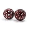 Homeroots Set of Two Red Aluminum Hand Painted Decorative Orbs, 2PK 722455 - alternate 1