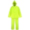 Diamondback Rain Suit, M, 28-1/2 in Inseam, Polyester, Hi-Viz Yellow, Comfortable Oxford Polyester Collar OX025PU-M - alternate 1