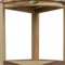 Homeroots 33" Natural Teak Corner Shower Bench With Shelf 376737 - alternate 10