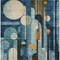 Homeroots 9' X 12' Blue Ivory And Copper Geometric Washable Indoor Outdoor Area Rug 604504 - alternate 8