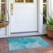 Homeroots 2' X 3' Teal Abstract Washable Non Skid Indoor Outdoor Area Rug 559775 - alternate 9