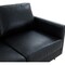 Leisuremod Lincoln Upholstered Leather Sofa with Gold Frame, Black LA83BL-L - alternate 7