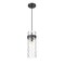 Z-Lite Fontaine 1 Light Pendant, Matte Black/Clear Water, 5.75 In W x 15 In H 7002P5-MB - alternate 6