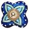 Homeroots Set of Eight Blue And Green Floral Ceramic Drawer Pull Knobs, 8PK 358076 - alternate 6