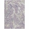 Homeroots 3' X 5' Lavender And Ivory Abstract Washable Indoor Outdoor Area Rug 600102 - alternate 9