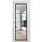 Sartodoors Sliding French Pocket Door Clear Glass, Lucia 2466 White Silk and Aluminum Strips, Kit Trims Rail LUCIA2466PD-WS-42 x 80 - alternate 1
