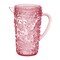 Homeroots 2.5 Quart Pink Paisley Acrylic Pitcher 523319 - alternate 1