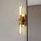 Vaxcel Bari 2-Light Satin Brass Wall Sconce, Clear Glass Shade, Dimmable Vanity W0548 - alternate 8