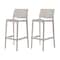 Lagoon Rue Resin Stackable Bar Stool Rattan Style with Aluminum Footrest, 2PK 7036G6-BSLGS - alternate 4