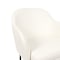 Manhattan Comfort Loft Metal Vegan Leather Armchair in Ivory - Set of 2 DC1535-3 - alternate 9
