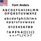Aacc Self-Adhesive Vinyl Letter: M, Scale: 12 in. Color: Black Font: Anders by AACC-Anders-UM-Black-I12x1 - alternate 2