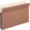 Business Source Expandable File Pocket, Red Fiber, PK25 BSN65793 - alternate 1