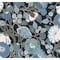 York Wallcoverings Poppies Black and Blue Metallic Wallpaper Sample GO8312SAM - alternate 1
