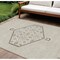 Homeroots 9' X 12' Beige Brown And Ivory Oriental Washable Indoor Outdoor Area Rug 598170 - alternate 1