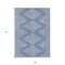 Homeroots 9' X 12' Denim Blue And Ivory Geometric Washable Indoor Outdoor Area Rug 598554 - alternate 9