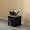 Uniquewise 16-Inch Black Fiberglass Pedestal Backdrop Stand - Stylish Flower or Cake Holder for QI003858BK-16 - alternate 9