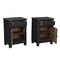 Homeroots 30" Black Solid Wood Distressed One Drawer Nightstand 521200 - alternate 9