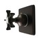 Kingston Brass Single-Handle Six-Way Diverter Valve with Square Trim Kit, Oil Rubbed Bronze KS4045NX - alternate 1