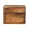 Homeroots 12" Brown Solid Wood Two Drawer Floating Nightstand 712847 - alternate 10