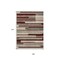 Homeroots 9' X 12' Merlot Burgundy And Beige Striped Washable Indoor Outdoor Area Rug 613300 - alternate 9