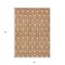 Homeroots 5' X 8' Copper And Beige Geometric Washable Indoor Outdoor Area Rug 596016 - alternate 9