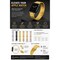 Elegani Octagonal-Style Stainless Steel Replacement Band Compatible with Apple Watch 45mm, Yellow Gold APRO-YGD-45mm - alternate 5