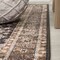 Jonathan Y Chapell Chenille Traditional Medallion Non-Slip Machine-Washable Black/Terra 4 ft. x 6 ft. Area Rug WSH203A-4 - alternate 8