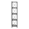 Homeroots 59" Gray Metal Four Tier Corner Bookcase 489791 - alternate 8