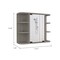 Homeroots 24" Light Gray Wood Floating Double Door Bathroom Vanity And Medicine Cabinet With Mirror 478211 - alternate 4