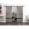 Sartodoors Sturdy Double Barn Door with Hardware, Planum 0012 Ginger Ash and Aluminum Strips, 13FT Rail Hanger PLANUM0012DB-GA-48 - alternate 1