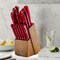 Oster Evansville 14 Piece Stainless Steel Cutlery Set with Red Handles 81011.14 - alternate 8