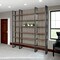 Homeroots Brown Iron and Solid Wood Six Tier Bookcase 392226 - alternate 9