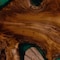 Bali & Pari Amada Teak Wood Epoxy Resin End Table 267-14519-ZORO - alternate 7